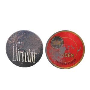 Vintage Typewriter Ribbon Empty Tin Lot: The Queen & Carter's Director